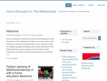 Tablet Screenshot of home-education.nl